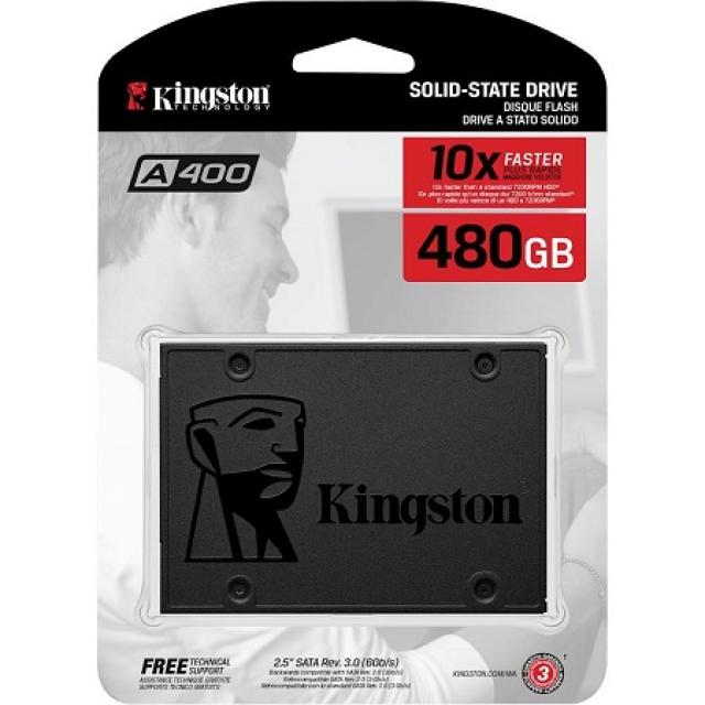 Računarske komponente - Kingston SSD 480GB A400 SATA 6Gb/s up to 500MB/s Read i 450MB/s Write 2.5